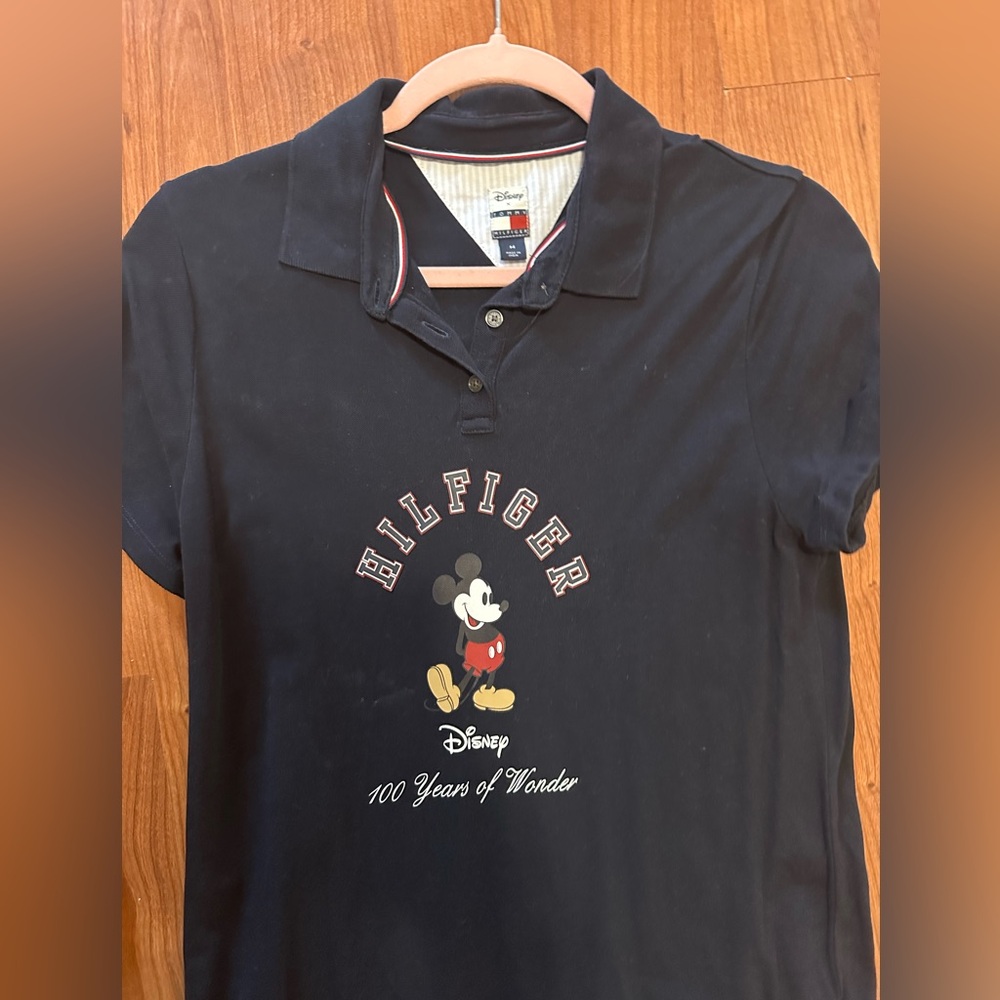 Tommy Hilfiger X Disney Women's 100 Years Of Wonder Mickey Flex Polo Dress M
